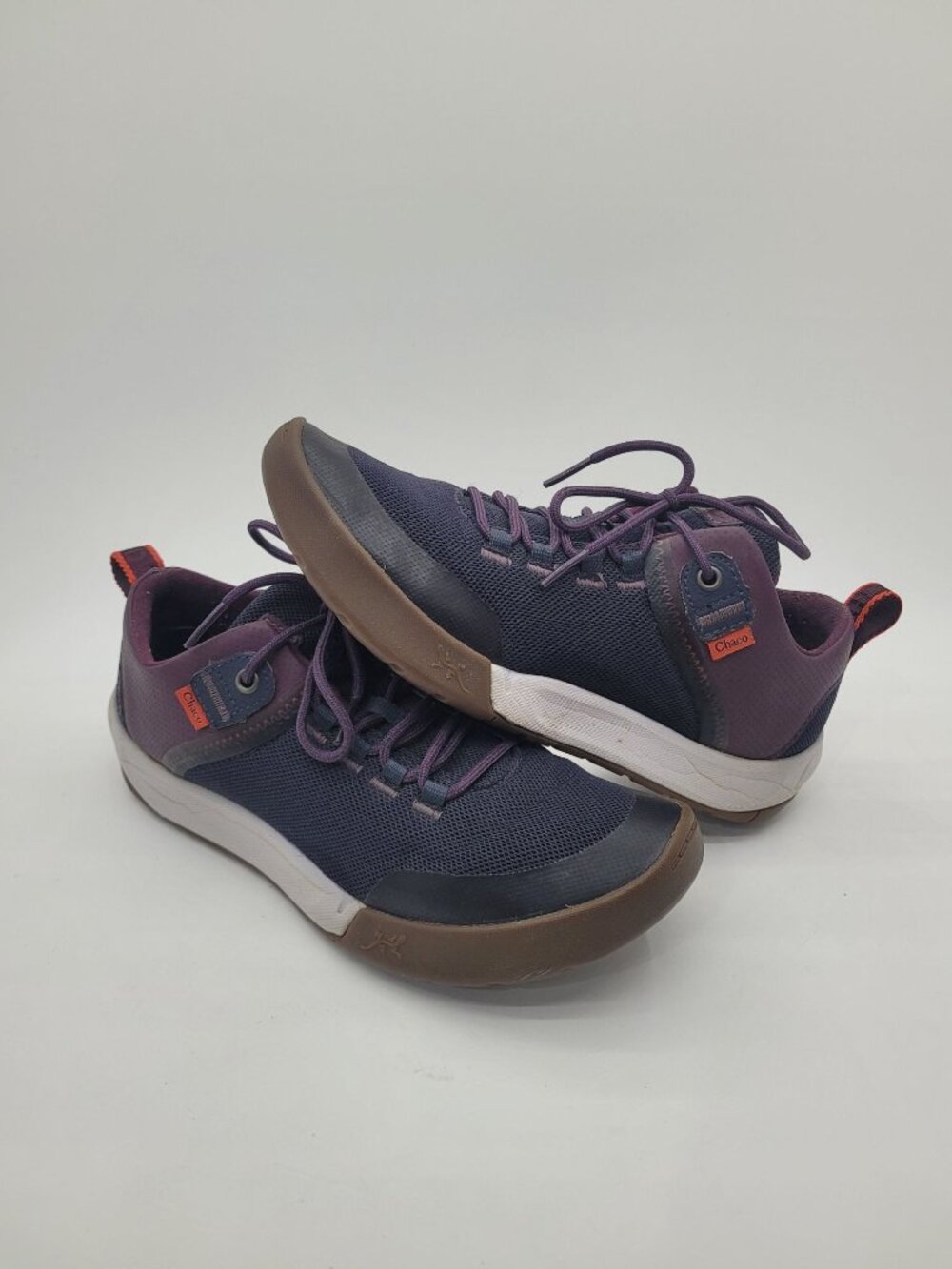 Chaco Sidetrek Sneakers Navy Purple Lace Up Women's Size 7